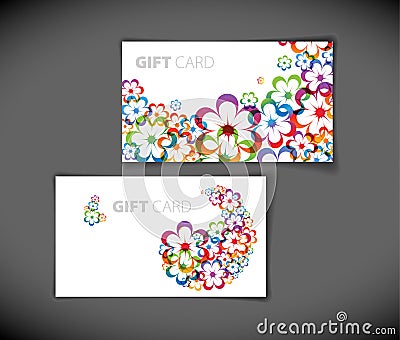 Modern gift card templates Stock Photo