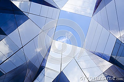 Modern glass architecture Stock Photo