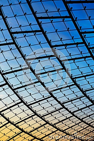 Modern glass facade Stock Photo