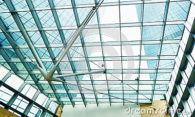 Modern glass office commercial building Stock Photo