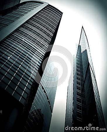 Modern glass skyscraper Stock Photo