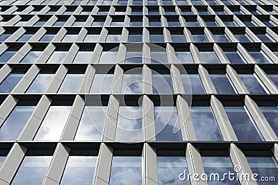 Modern glass and steel high rise building Stock Photo