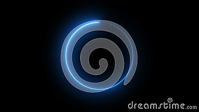 Modern glowing preloader and progress loading circle bar, 3d render backdrop Stock Photo