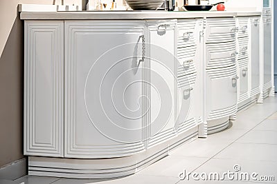 Modern gourmet kitchen interior Stock Photo