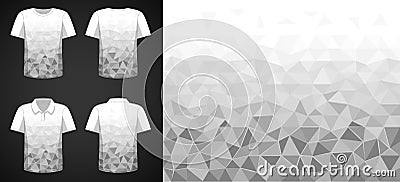 Modern gray polygon texture vector illustration Vector Illustration