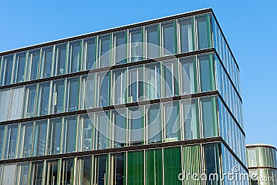 Glass and Concrete Facade of Modern Building Stock Image - Image of ...