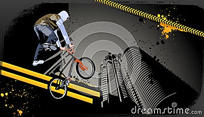 Modern grunge urban graphic design Vector Illustration