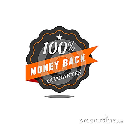 Guarantee Badge Seal stamp Vector Icon Template Vector Illustration