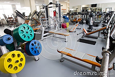 Modern gym Stock Photo