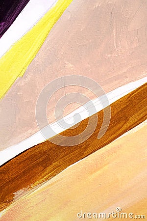 Modern Hand Painted Abstract Art Painting Stock Photo