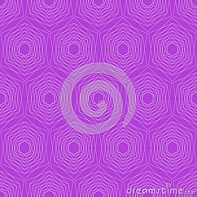 Modern hexagonal patterns. Hexagonal fine patterns in trendy purple. Seamless vector hexagonal patterns. Silver hexagonal patterns Vector Illustration