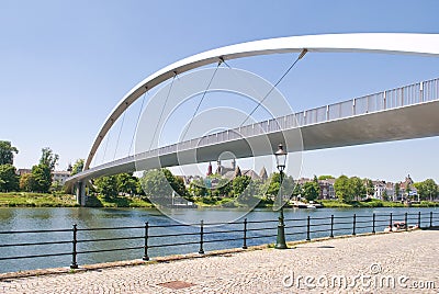 Modern High bridge in Maastricht Stock Photo