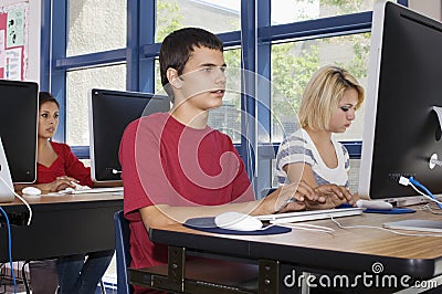 Modern High School Class Stock Photo