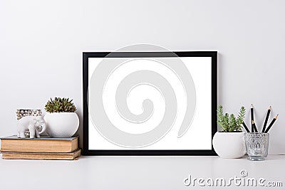 Modern home decor mock-up Stock Photo