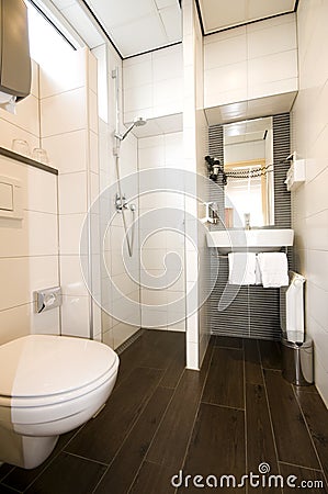 Modern hotel bathroom amsterdam holland Stock Photo