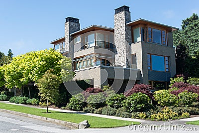 Modern House Stock Photo