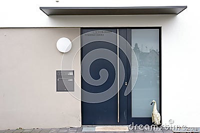 Modern house entrance Stock Photo