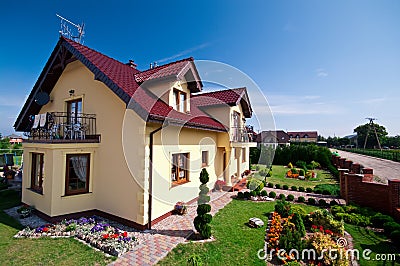 Modern house exterior Stock Photo