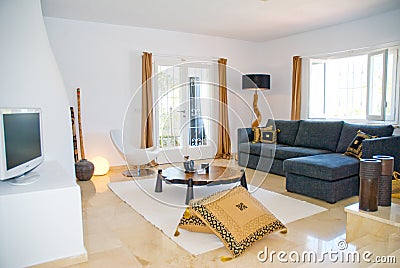 Modern house interior Stock Photo