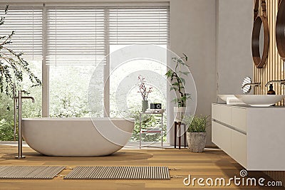 Modern house interior bathroom design. Stock Photo