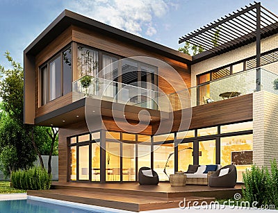 Modern house Stock Photo