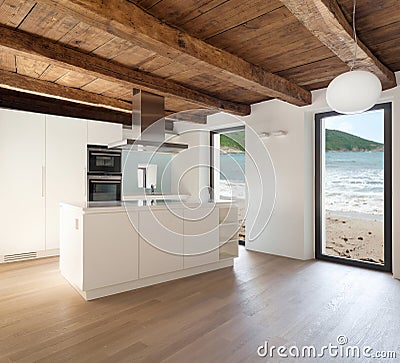 Modern house, kitchen Stock Photo