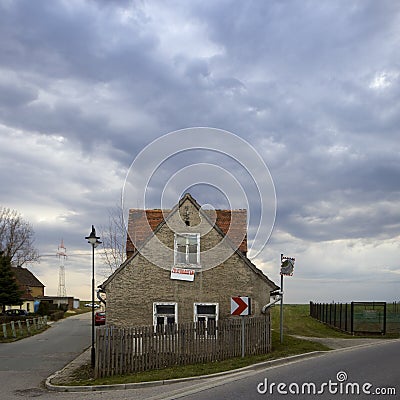 Modern house for sale Stock Photo