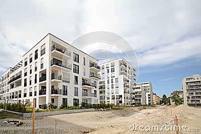 Modern housing in the city Stock Photo