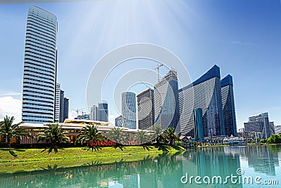 Modern housing infrastructure in Batumi. Georgia Editorial Stock Photo