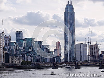 Modern housing in the Vauxhall district of London Stock Photo