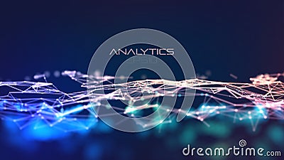 Modern illustration with plexus on light background. Abstract technology blue. Abstract tech background. Data connection concept. Cartoon Illustration