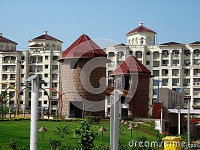 Modern Indian architecture Stock Photo