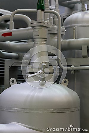 Modern industrial refrigeration equipment Stock Photo