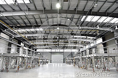 Modern industrial warehouse Stock Photo