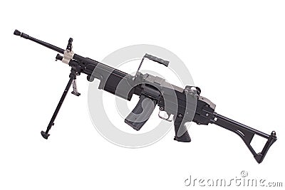 Modern infantry machinegun Stock Photo