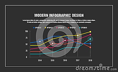 MODERN INFOGRAPHIC DESIGN Vector Illustration