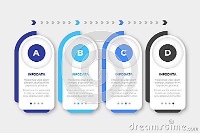 Creative steps collection colorful business infographic template, can be used for presentation, web or workflow diagram layout Vector Illustration
