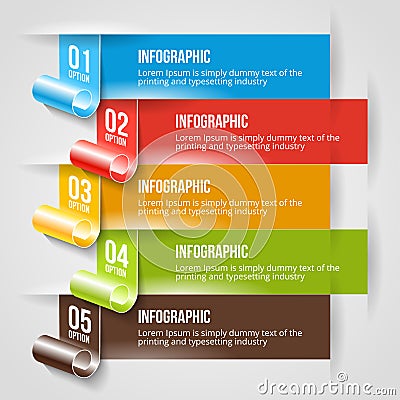 Modern Infographic and Options Banner Template Vector Illustration