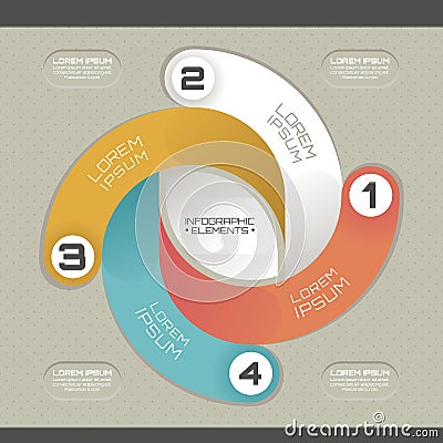 Modern infographic template Vector Illustration