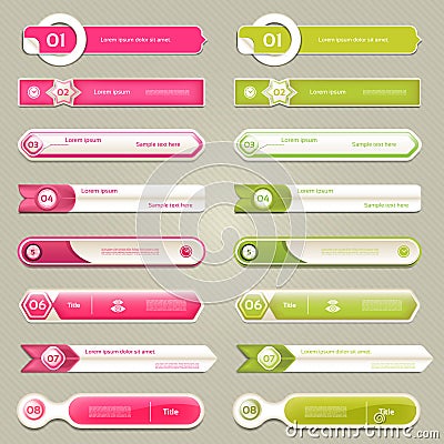 Modern infographics options banner. Vector illustration. can be used for workflow layout, diagram, number options, web design Vector Illustration