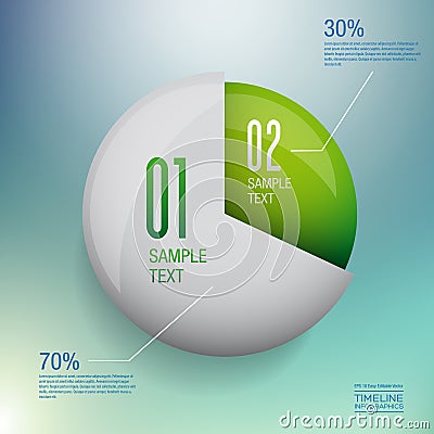 Modern infographics vector design template Vector Illustration