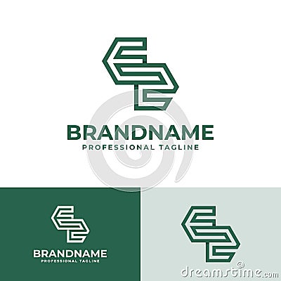 Modern Initials EZ Logo, suitable for business with EZ or ZE initials Vector Illustration