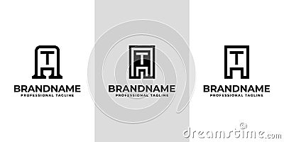 Modern Initials AT Logo, suitable for business with TA or AT initials Vector Illustration