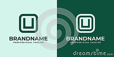 Modern Initials OU Logo, suitable for business with OU or UO initials Vector Illustration