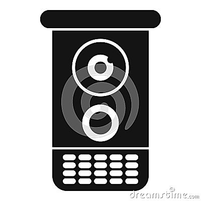 Modern intercom system showing security technology Vector Illustration