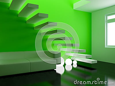 Modern interior Stock Photo