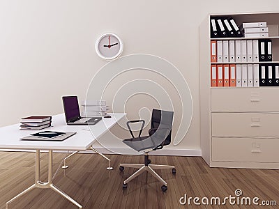 Modern interior office Stock Photo