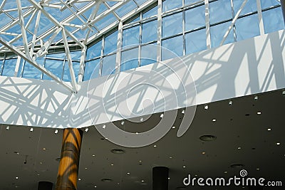 Modern interior of trade center Stock Photo