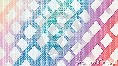 Modern interpretation of classic houndstooth pattern with gradient colors and transparency effects Stock Photo