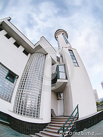 Modern islamic architecture mosque Stock Photo